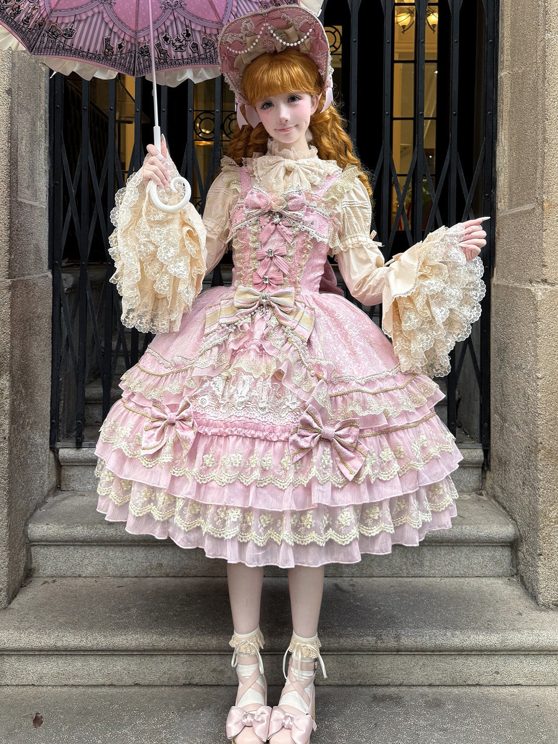 Crown of Gems Lolita Pink JSK Dress