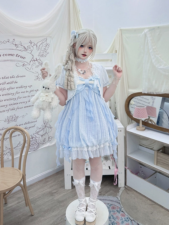 Sea Moon Princess Camisole Cardigan Dress