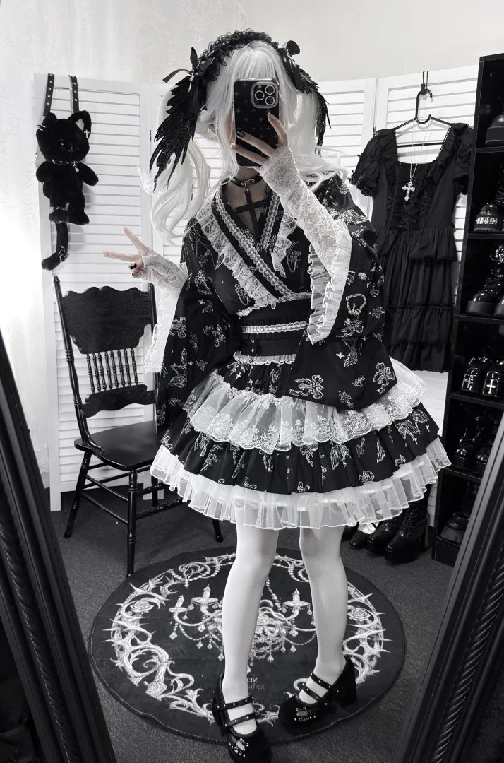 Stitched Puppet Galaxy and You Gothic Lolita Yukata Set