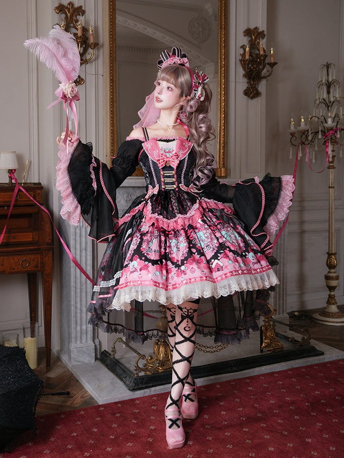 Nutcracker x Barbie Collab Original Lolita Elegant Overlay Tulle JSK Dress