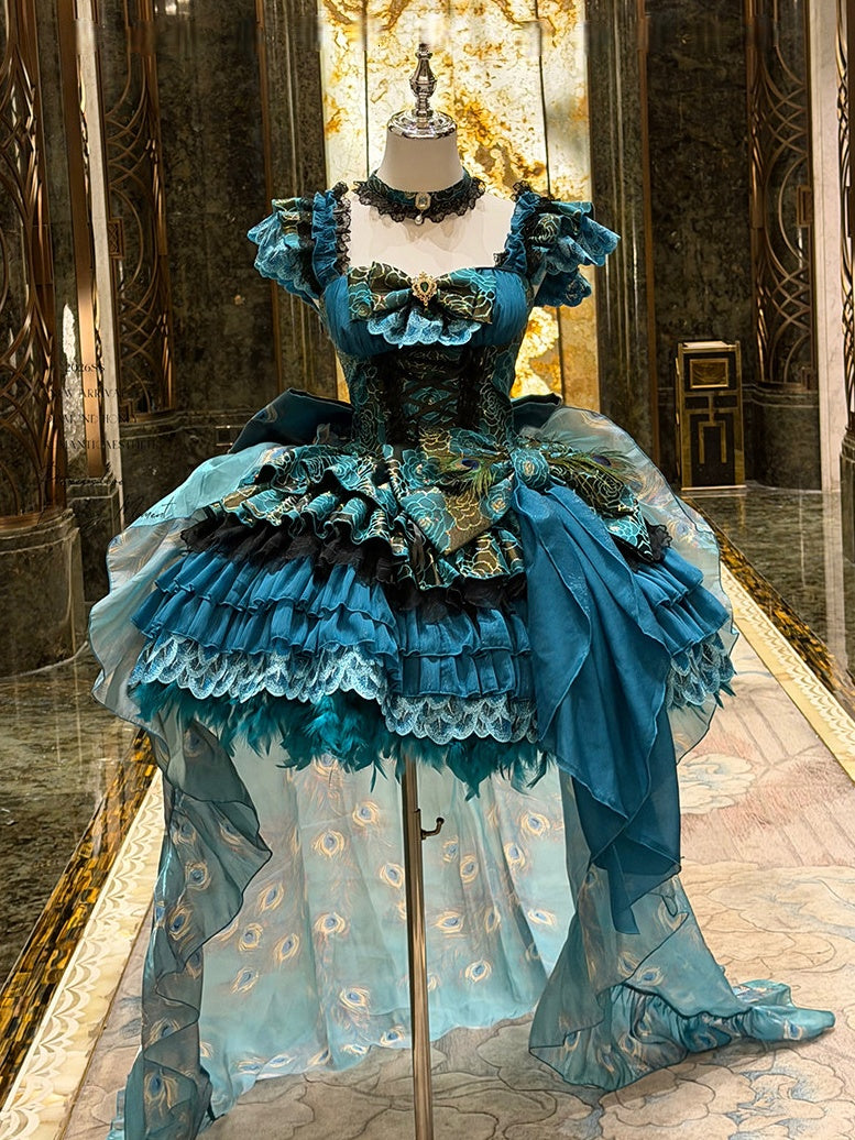 Spirit Peacock Princess Evening Dress