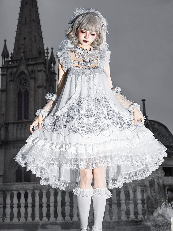 Wish Day Lolita Printed JSK Dress