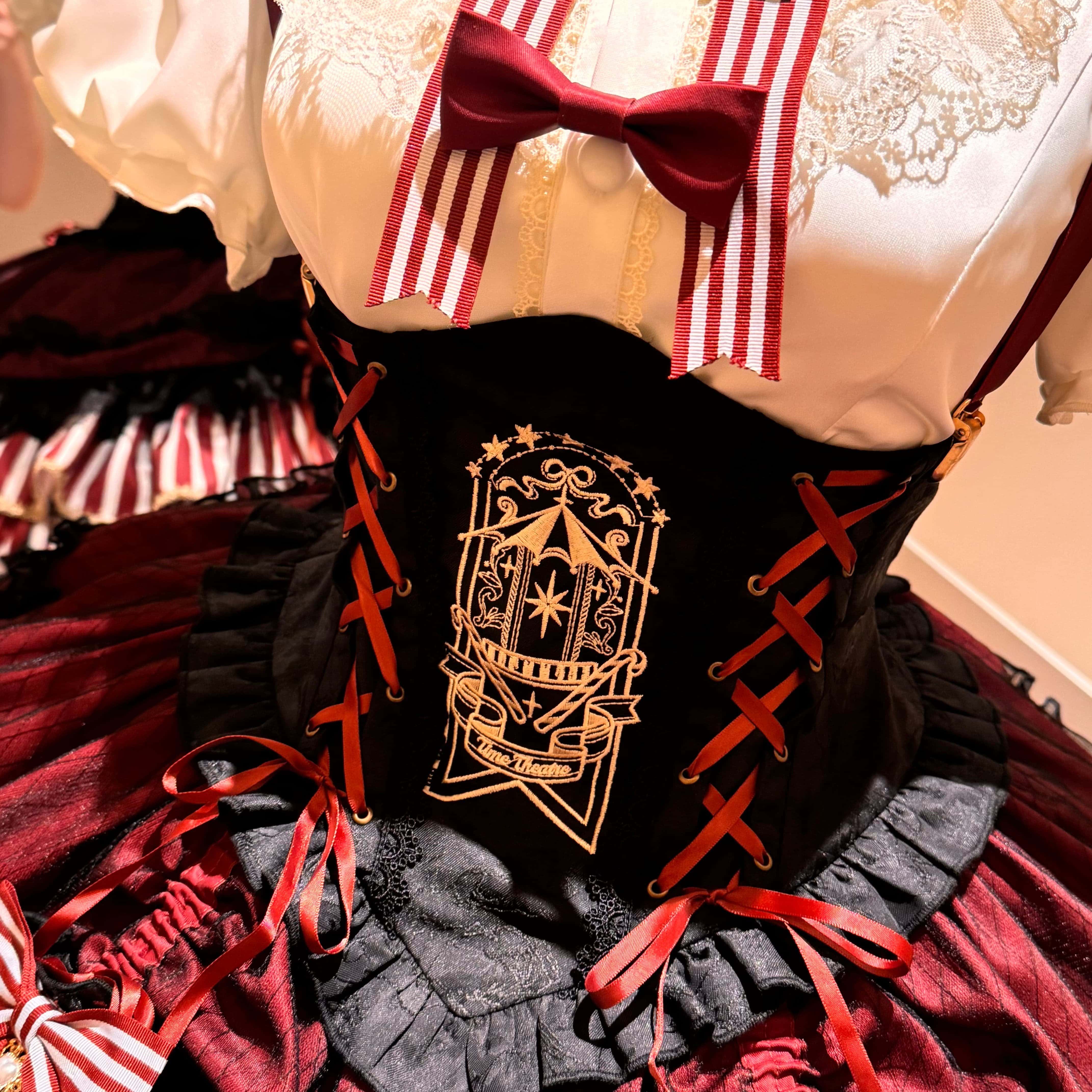 Star Track Academy Lolita Gothic Red Dress Set