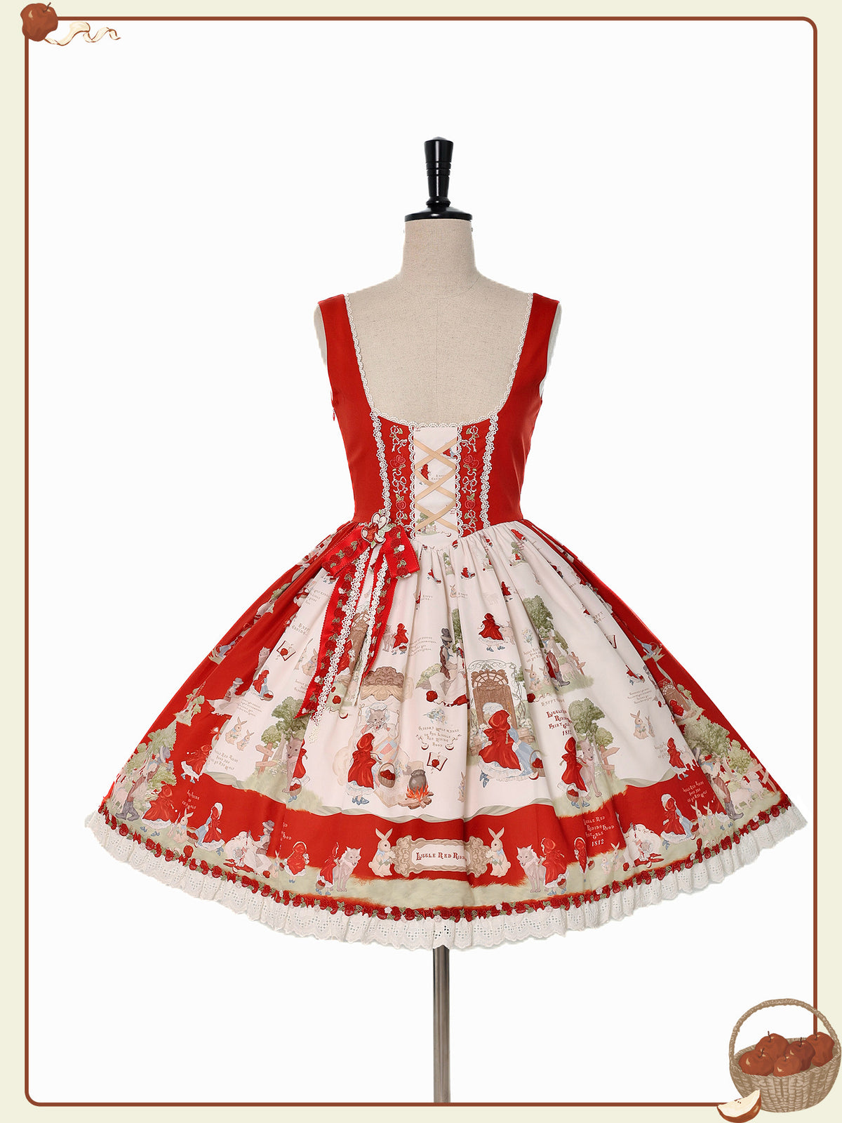 Little Red Riding Hood Original Fairy Tale Style Lolita Bustier JSK Dress