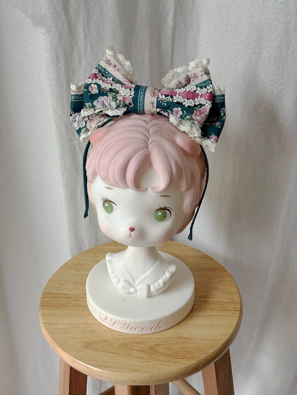 Susans Garden Pastel Floral Wall Lolita Dress and Hair Accessories