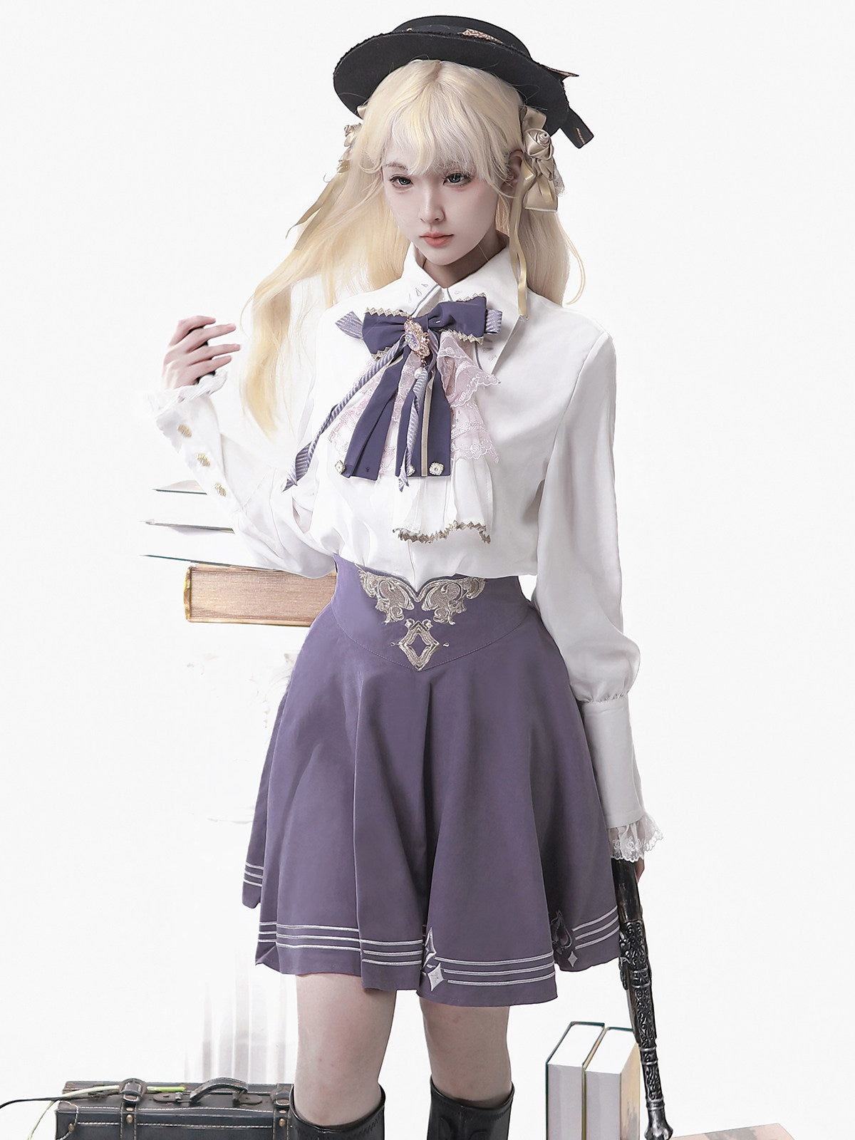 Halloween Knight Lolita European Palace Style Cape Set