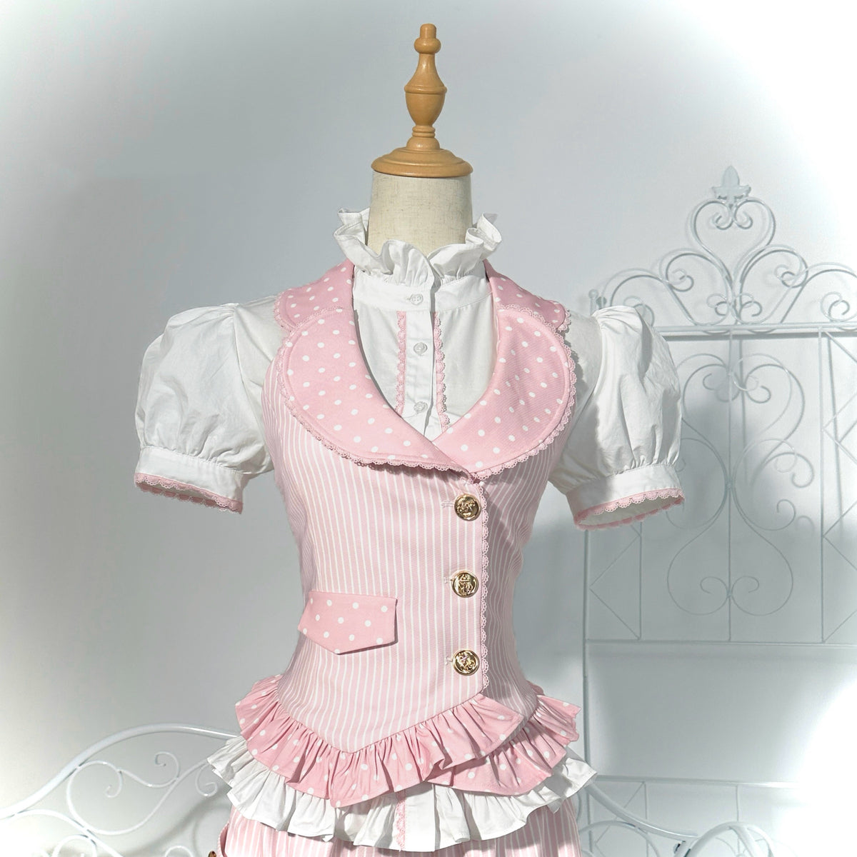 New Century Princess Pink Gold Lolita Dress Set