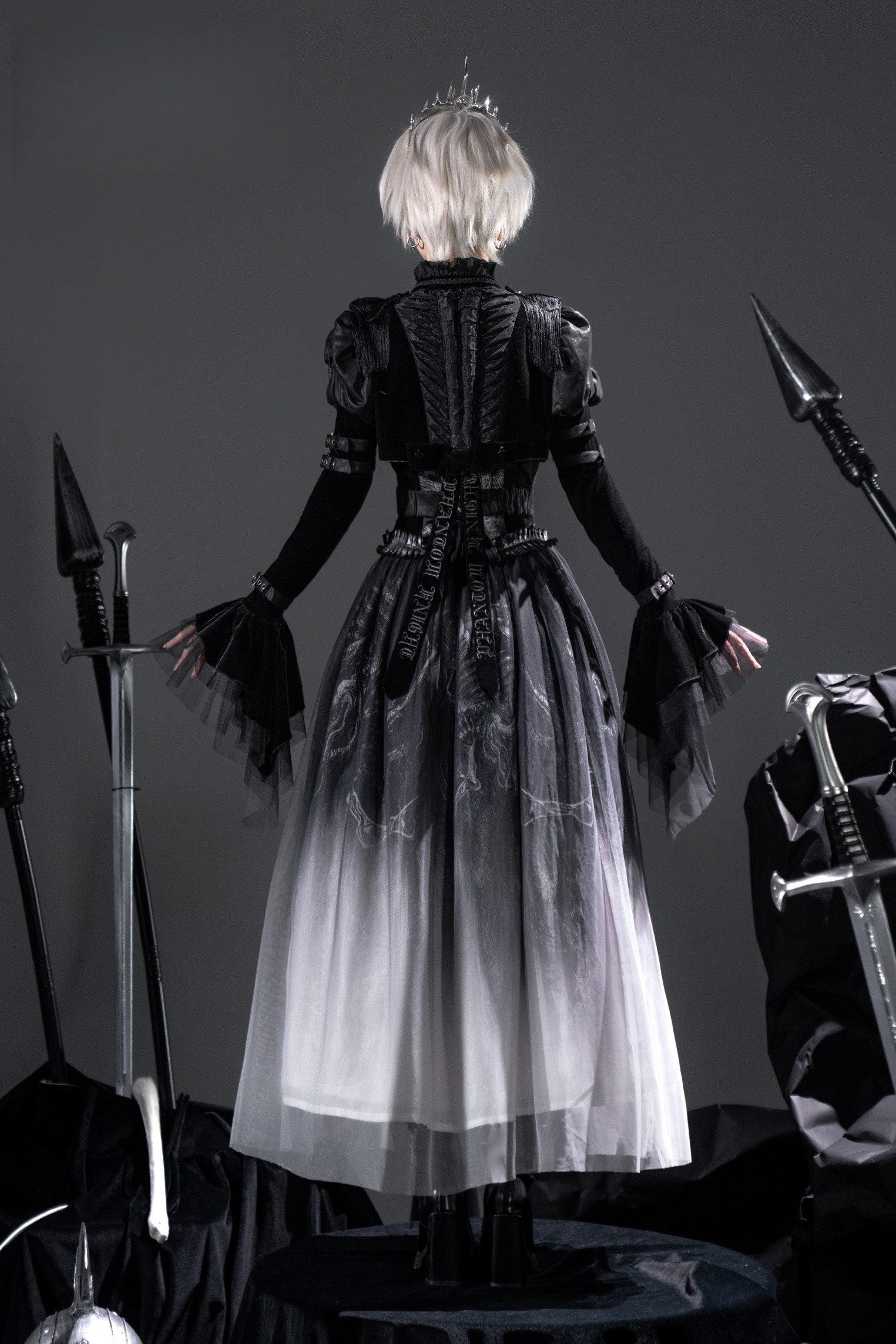Ghost Knight Gothic Style Dress Set
