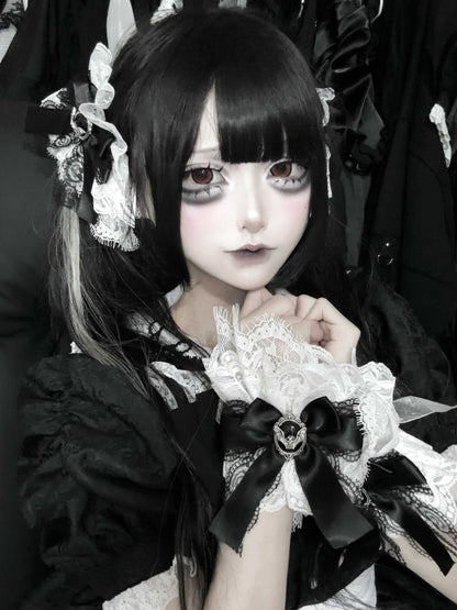 Lolita Y2K Lace Bow Hair Clips/Arm Sleeves LE6014