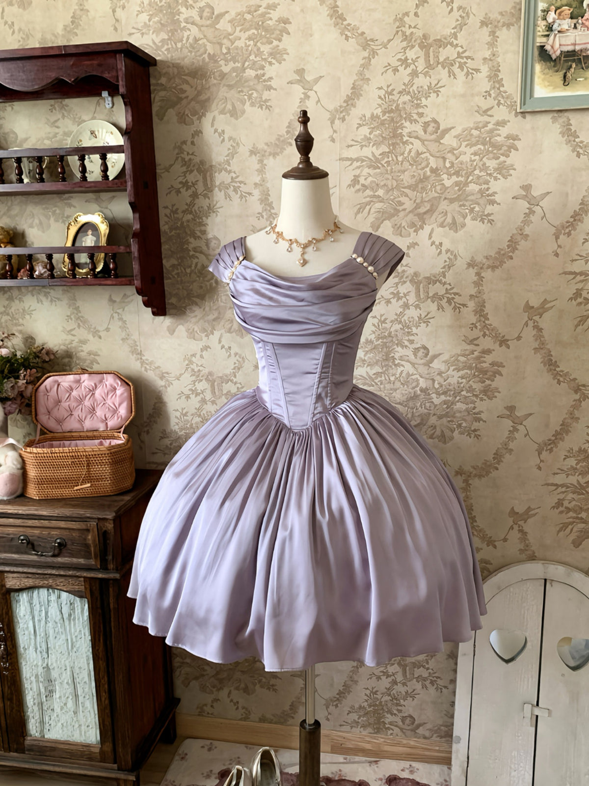 Rose Corridor Lolita Satin Light Gown Dress