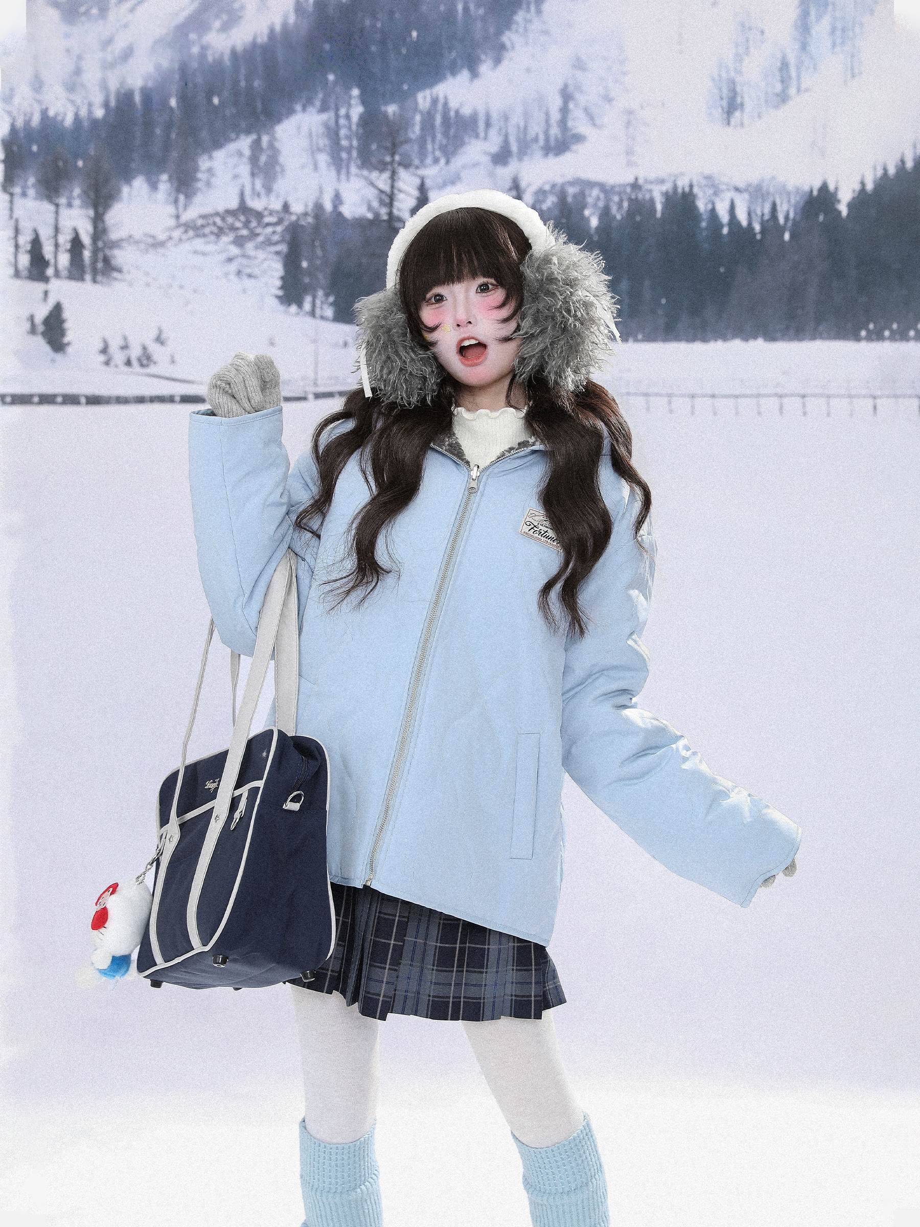 Japanese Aesthetic Double-Sided Thickened Coat MGD0009