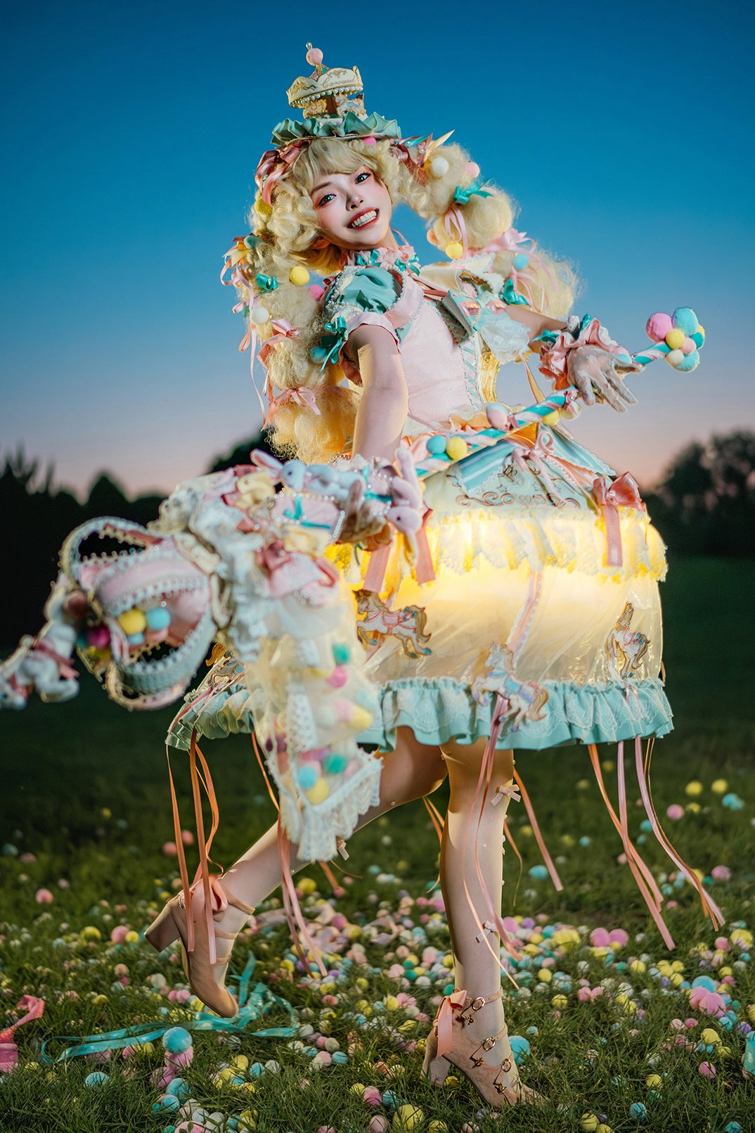 Dreamland Sweet Princess Light-Up Lolita OP Dress