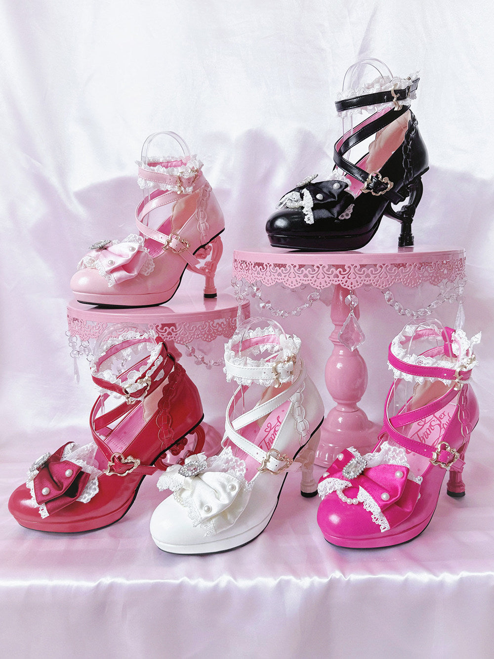 Heisei Yukihime Japanese Unique Heel Lolita Pumps