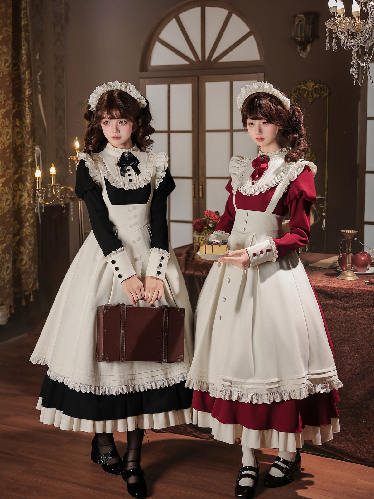 Miss Rita Elegant Maid‑Style Stand‑Collar Lolita OP Dress