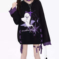 Y2K Ghostie Color-Block Knit Sweater LE1029