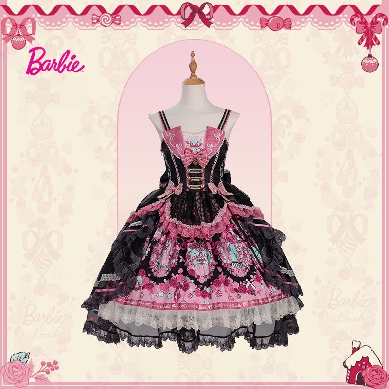 Nutcracker x Barbie Collab Original Lolita Elegant Overlay Tulle JSK Dress