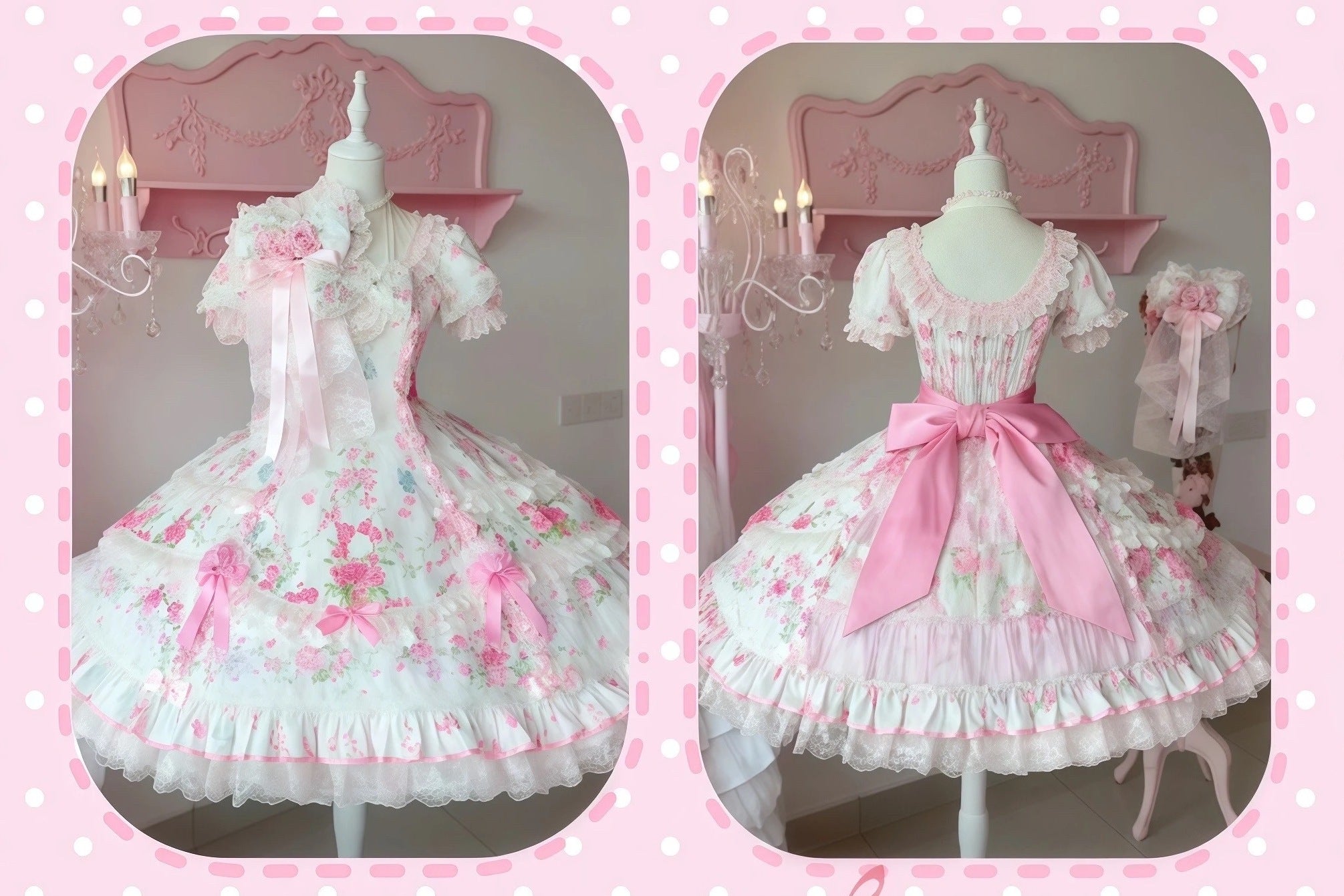 Flower Wall Eternal Vow Classic Sweet Lolita Dress
