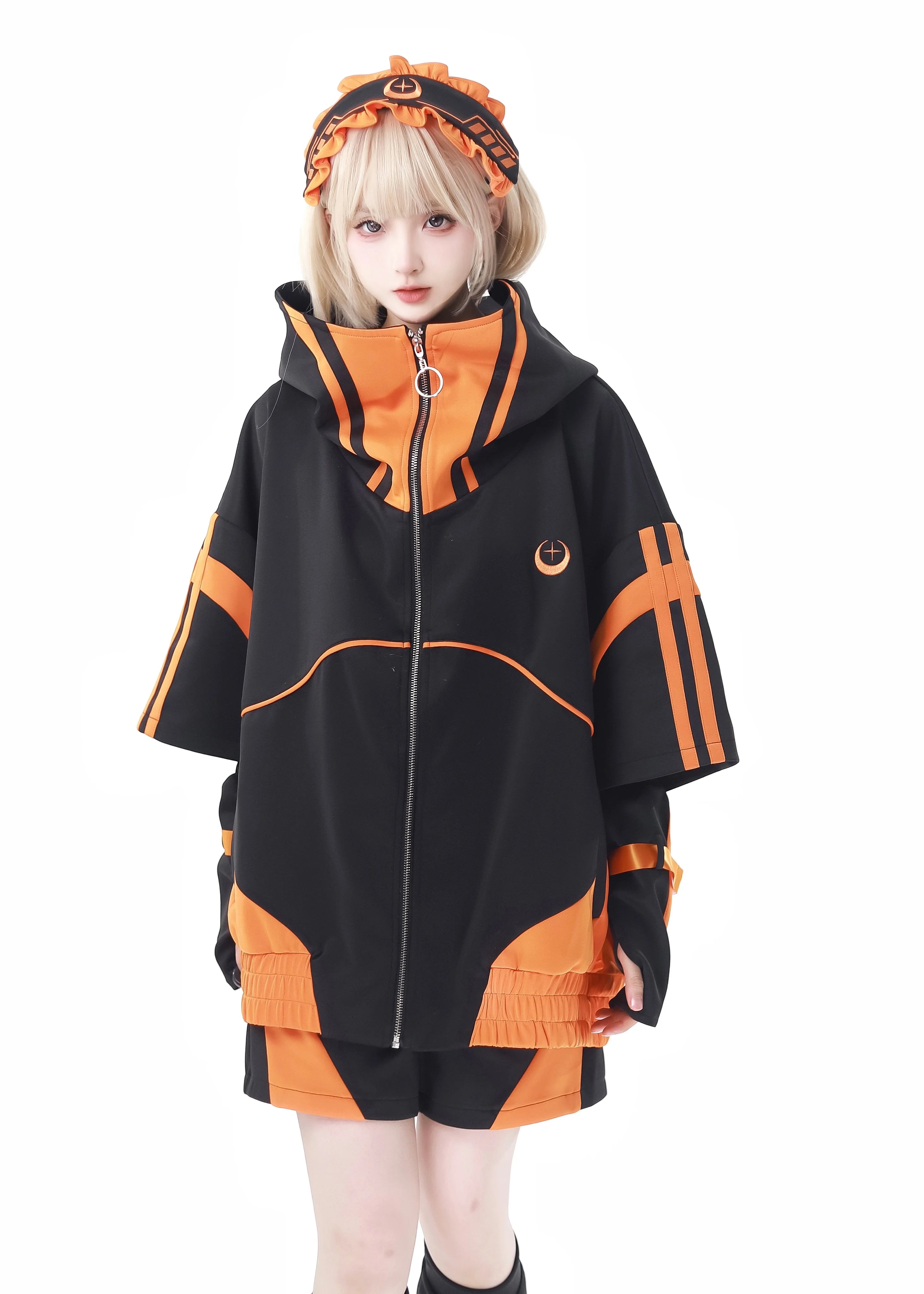 Star Signal Anime Graphic Short-Sleeve Techwear Set