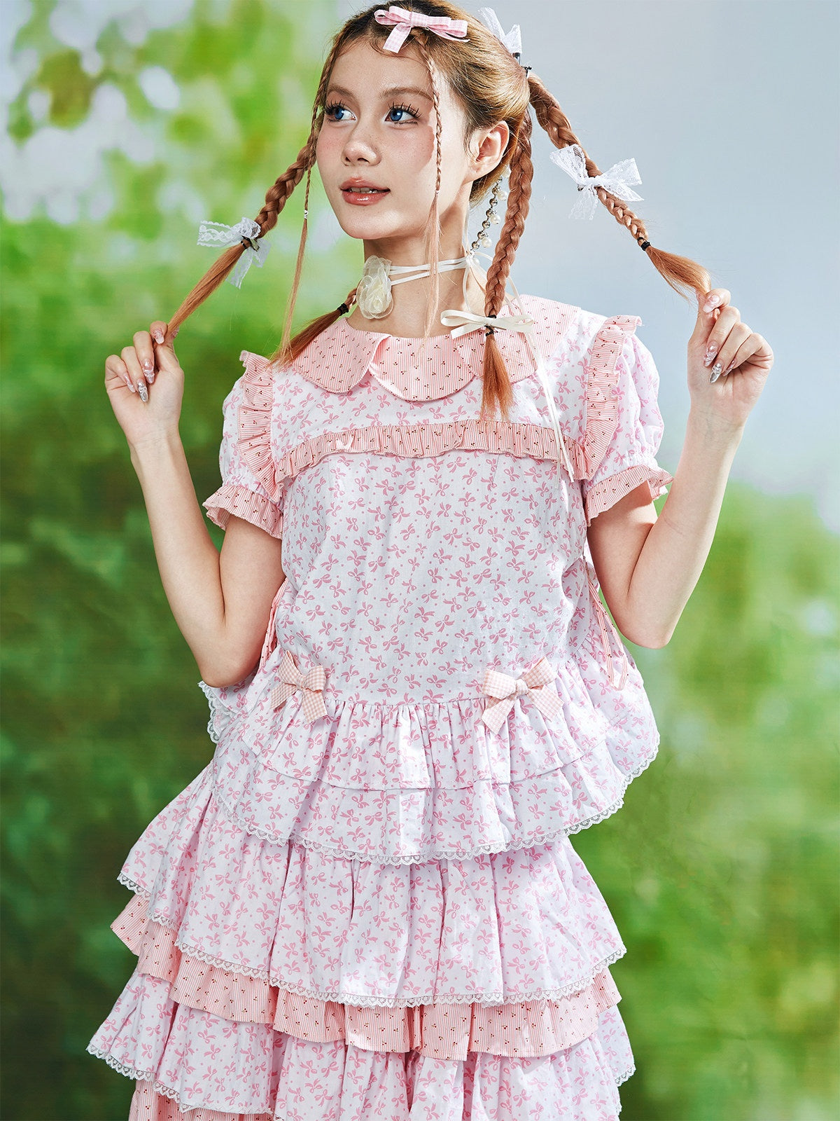 Old-School Hime Pink Dress Set