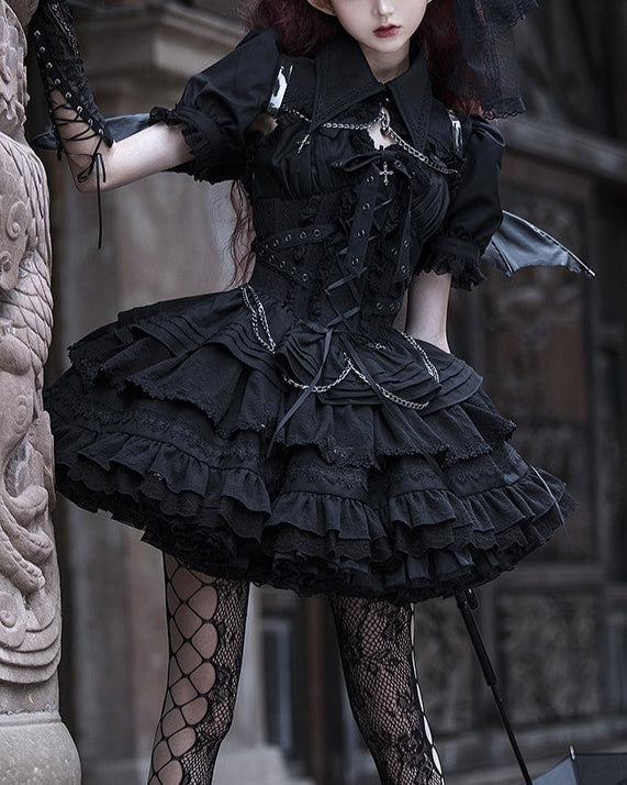 Lolita Harajuku Gothic JSK Dress (6 Colors) LG1 LS1017