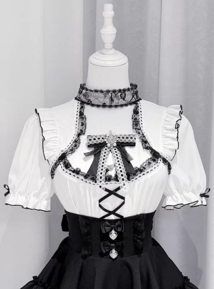 Vanilla Reply Transfer Student Collab Sweet Blouse and Skirt