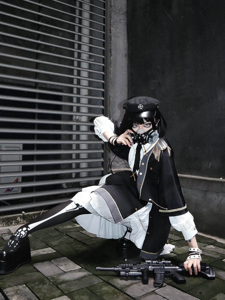 Girl Commander Lolita Original Designed Military Set