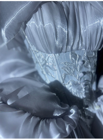 Lolita Silver White Princess Dress LC1013
