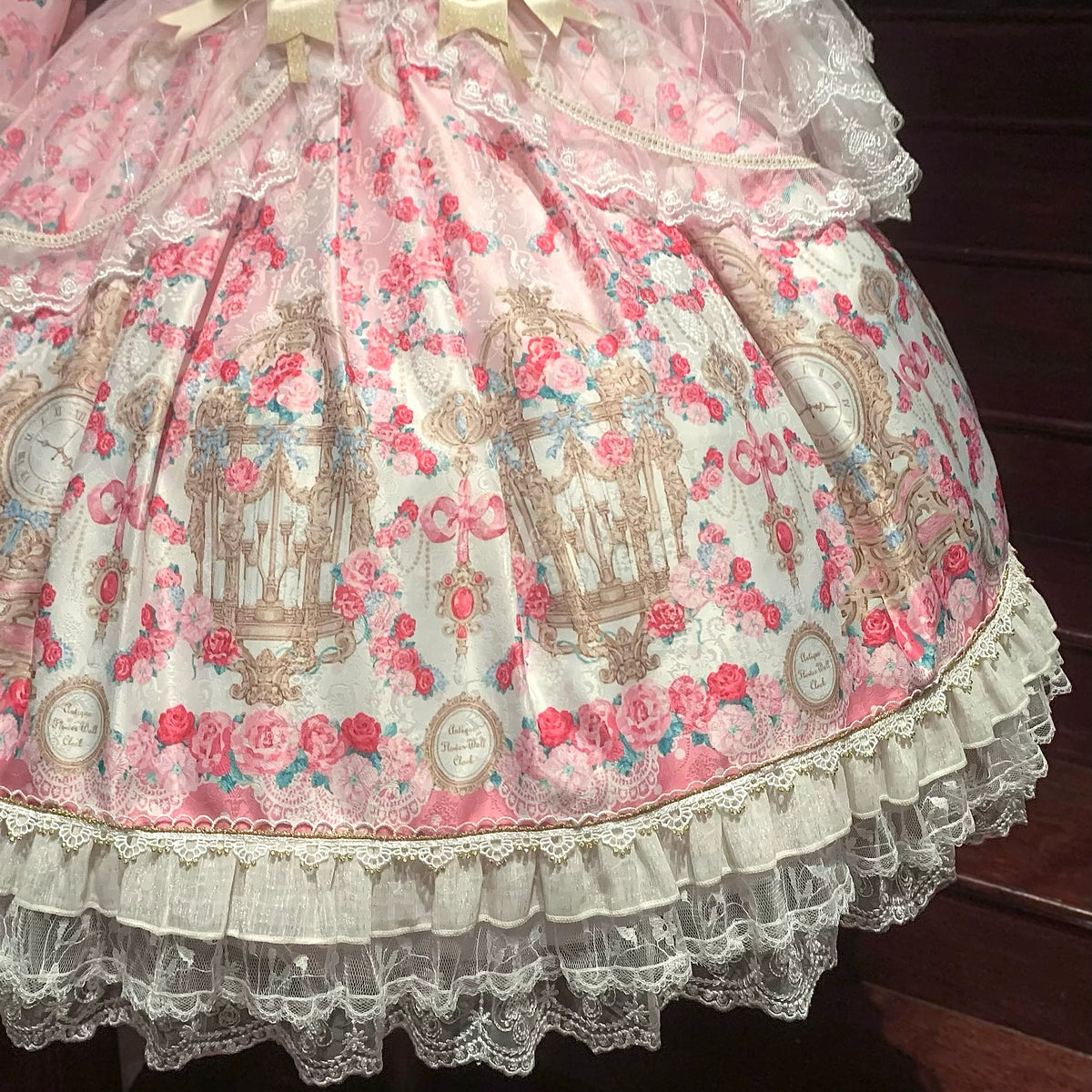 Rose Garden Prelude Sweet Lolita Long Sleeve OP Dress