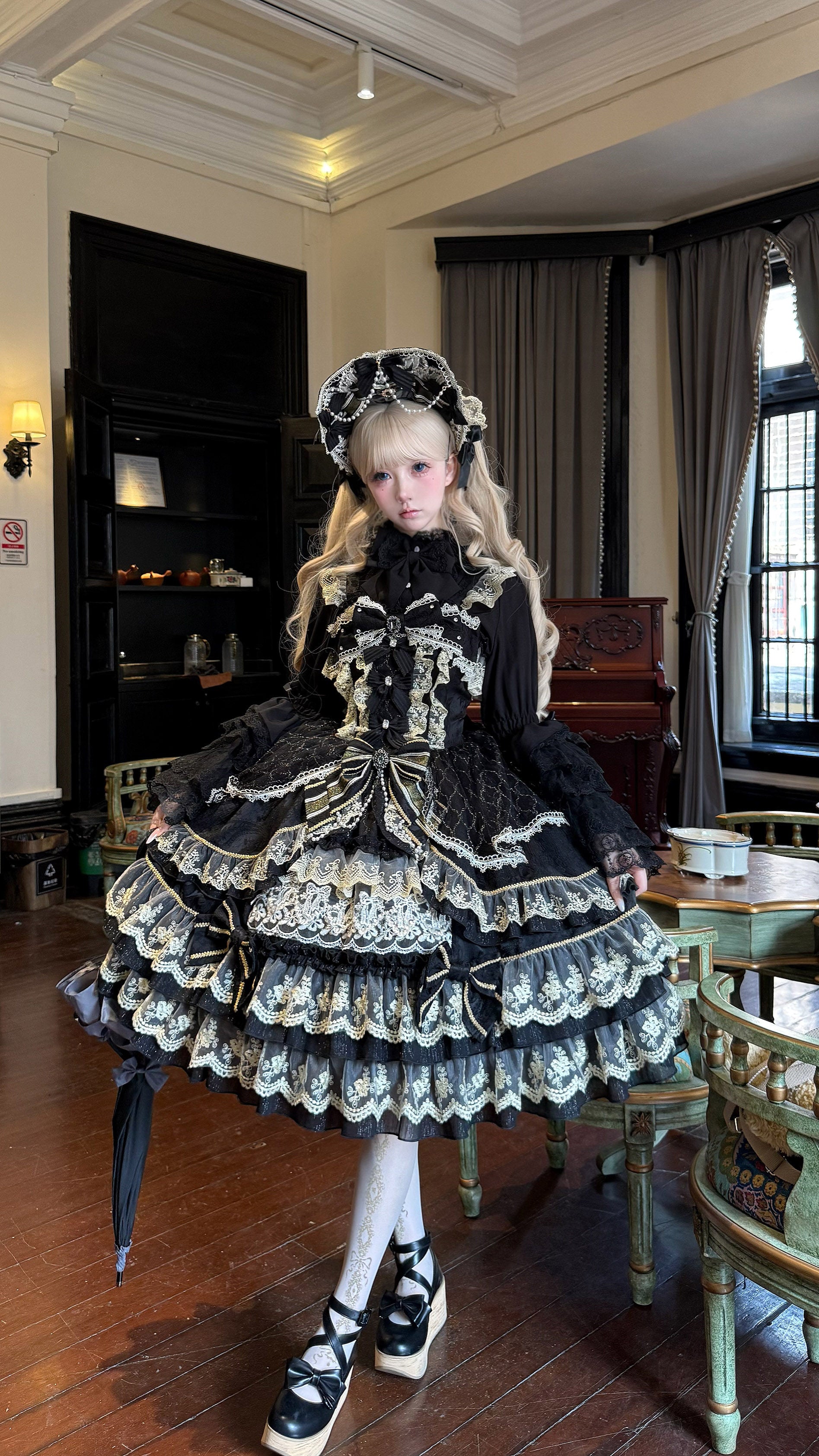 Crown of Gems Lolita Blue JSK Dress