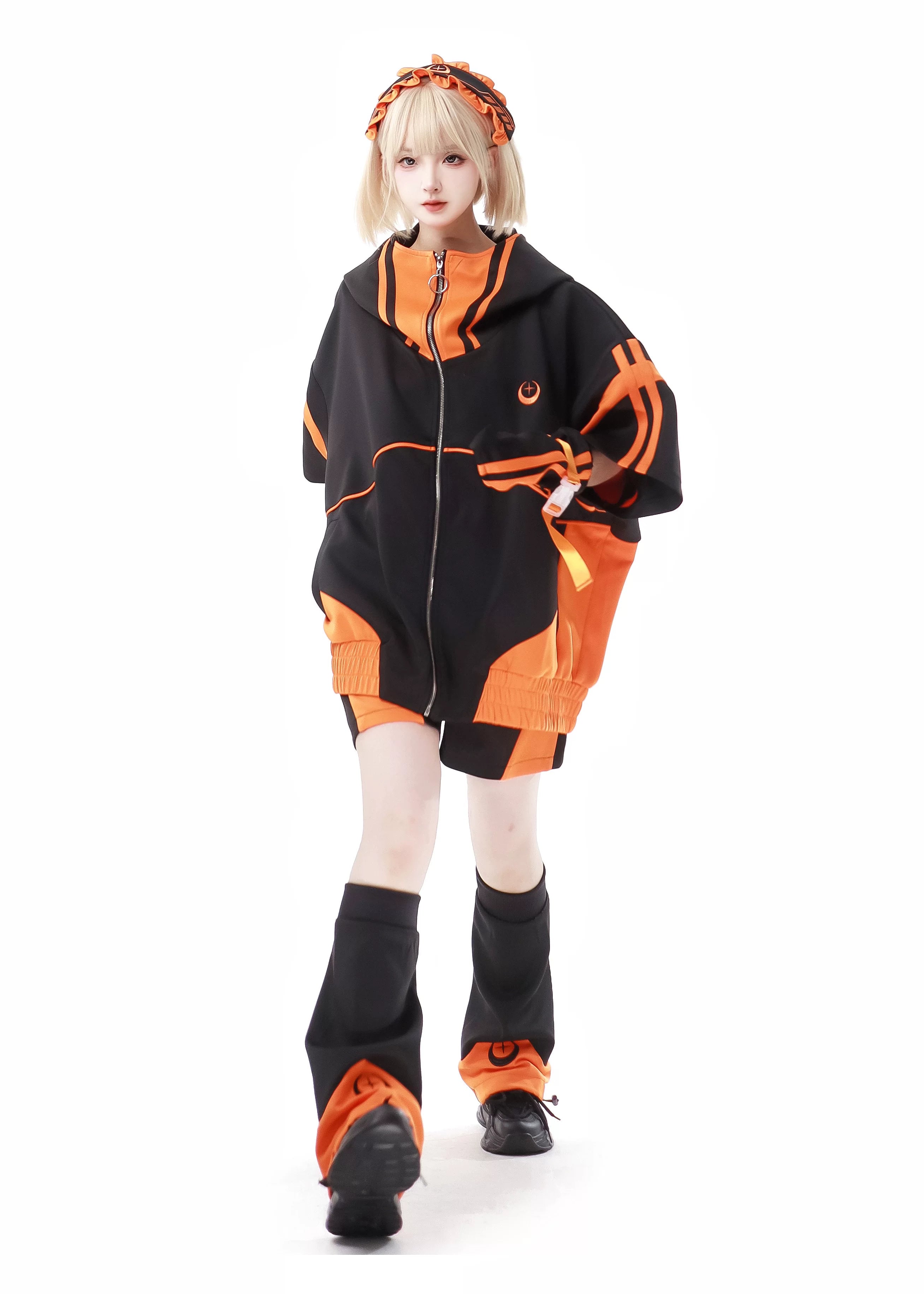 Star Signal Anime Graphic Short-Sleeve Techwear Set