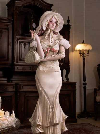 Lolita Rococo Style Corset Top & Separate Skirt Set LG1051