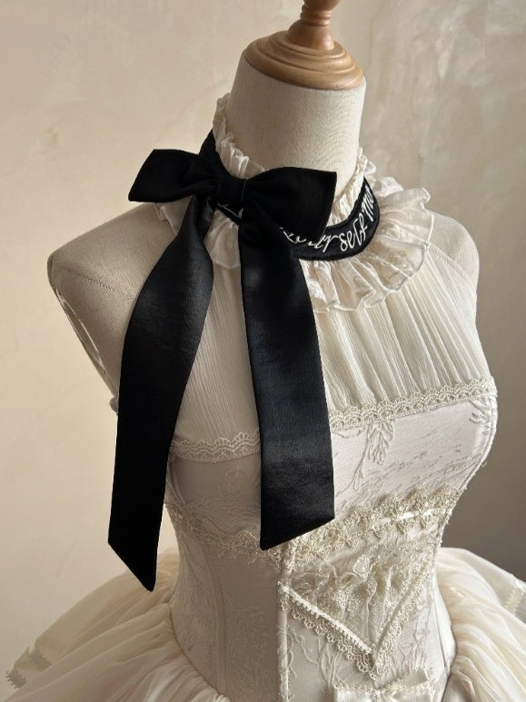 Free Letter Lolita Classic Embroidered Long Dress