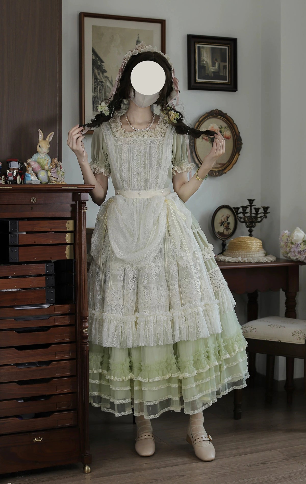 Antique Lace Retro Lolita Apron