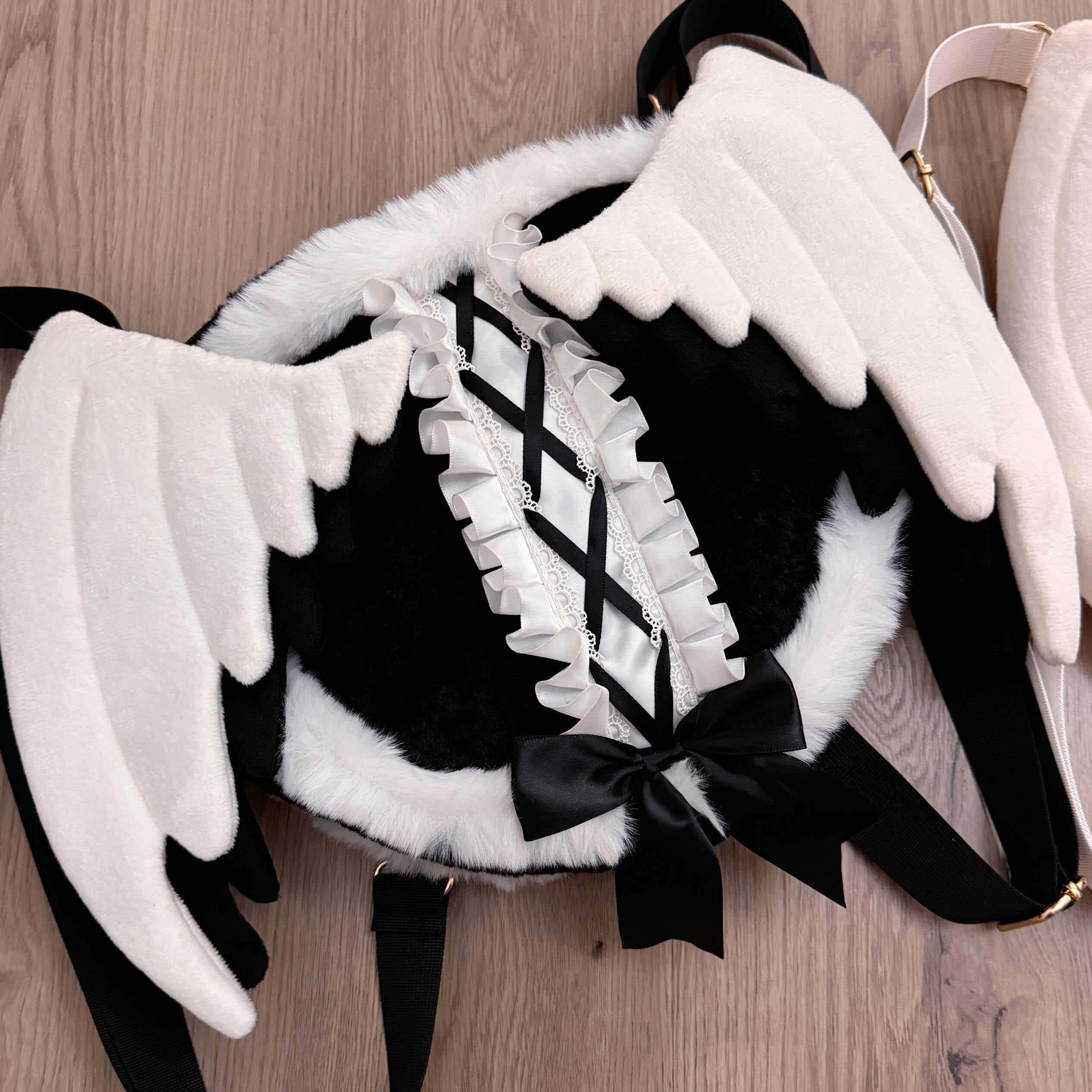 Lolita Punk Y2K Angel Wing Plush Bag LE8002