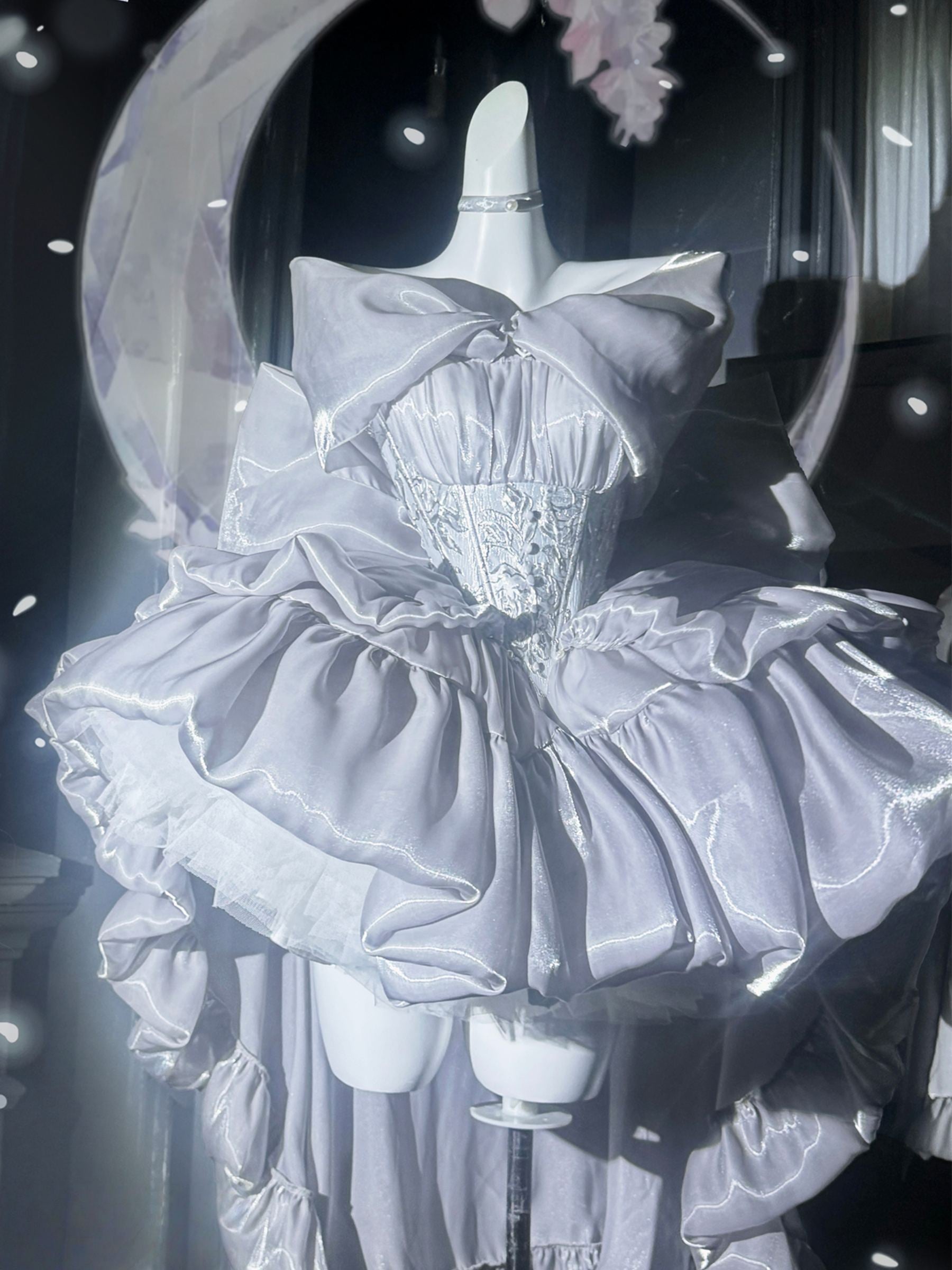 Lolita Silver White Princess Dress LC1013