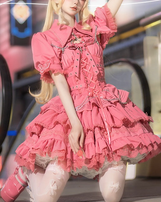 Lolita Harajuku Gothic JSK Dress (6 Colors) LG1 LS1017