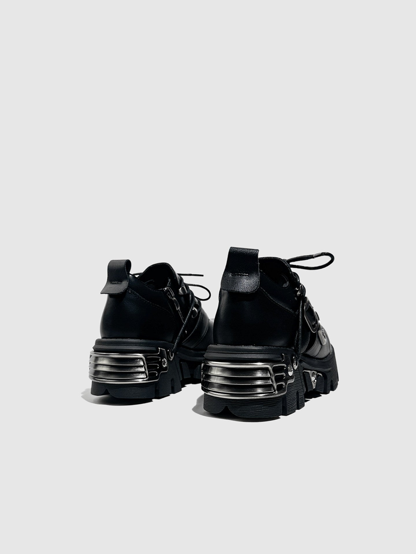 Spanish‑Inspired Dark Gothic Punk Alt‑Fashion Chunky Platform Shoes