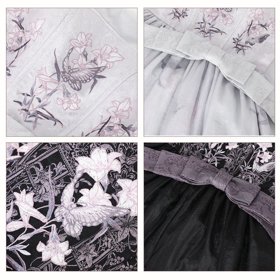 Stained‑Glass Reverie Japanese‑Style Classic Lolita Purple JSK Dress Set