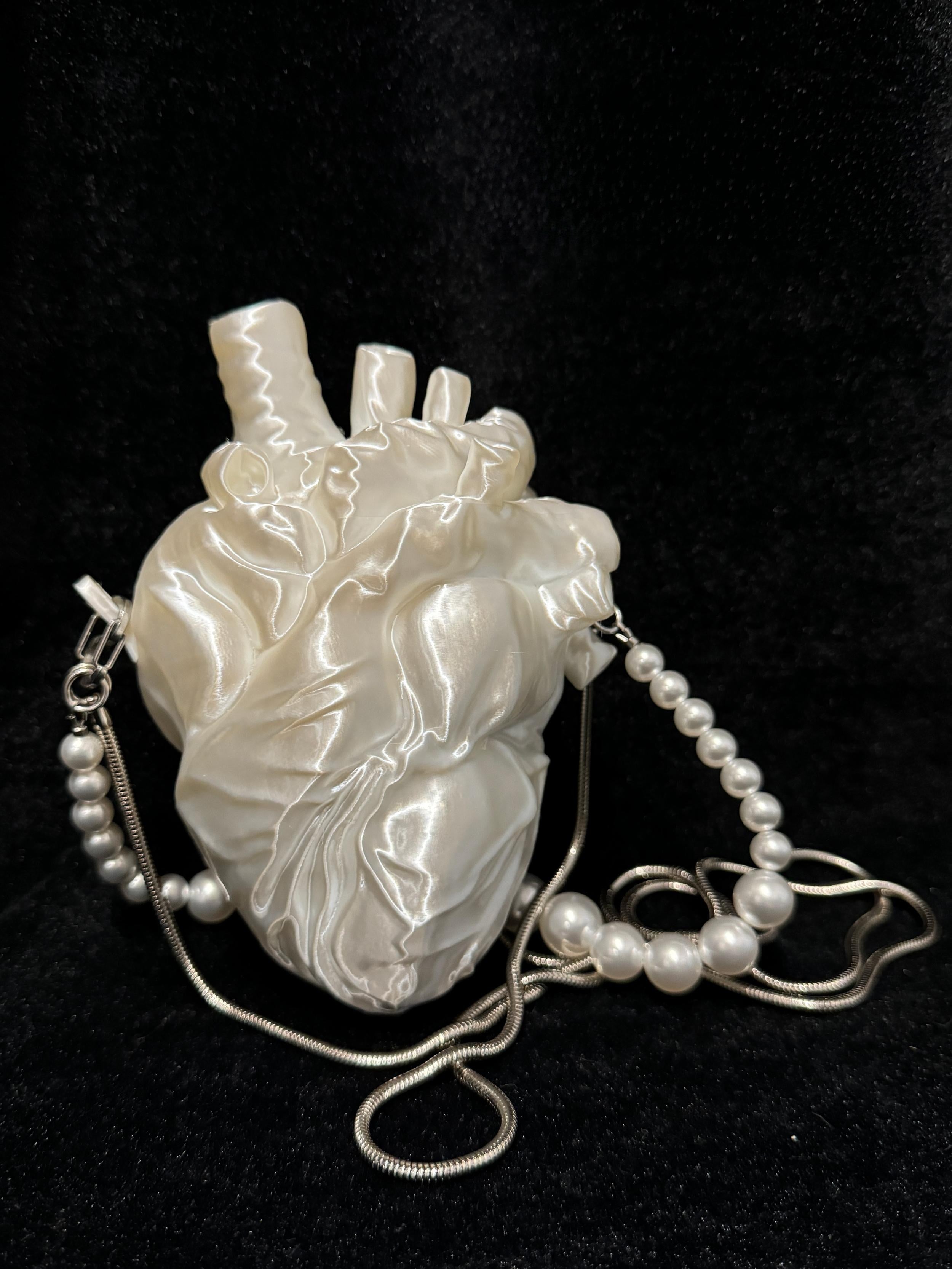 3D‑Printed Anatomical Heart Crossbody Bag Gothic Purse