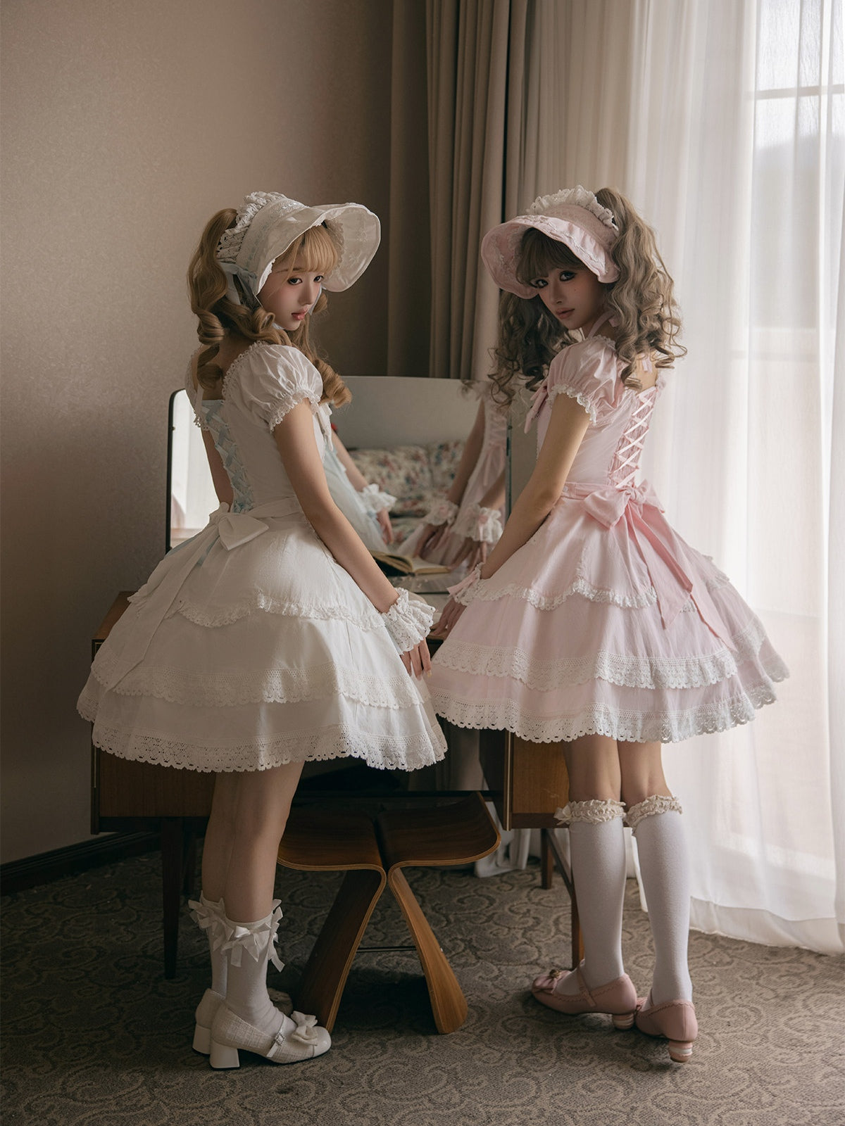 Showa Sweetheart Vintage Japanese‑Style Lolita OP Dress