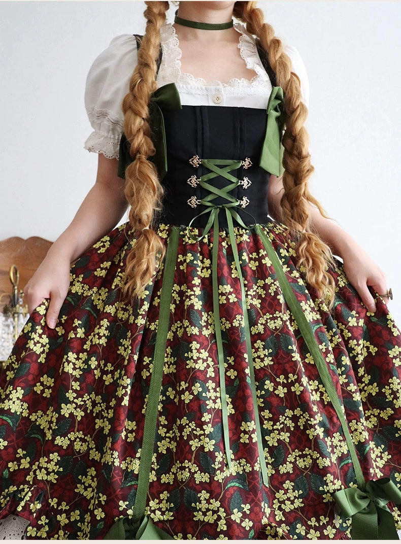Blueberry Branches for the Woodland Bavarian Style Lolita JSK Dress