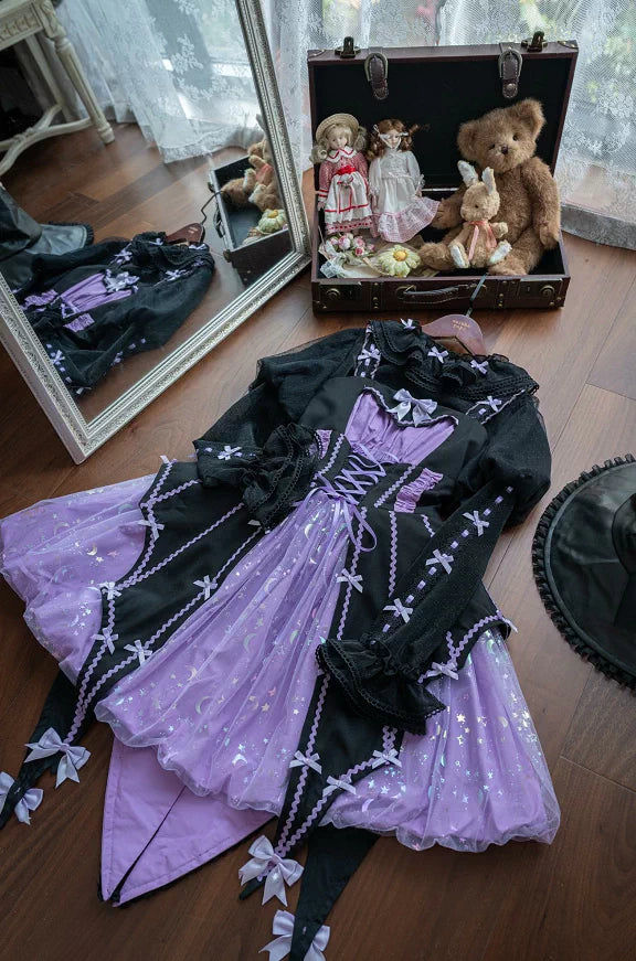 Pumpkin‑Lantern Halloween Witch Dark‑Sweet Lolita JSK Dress