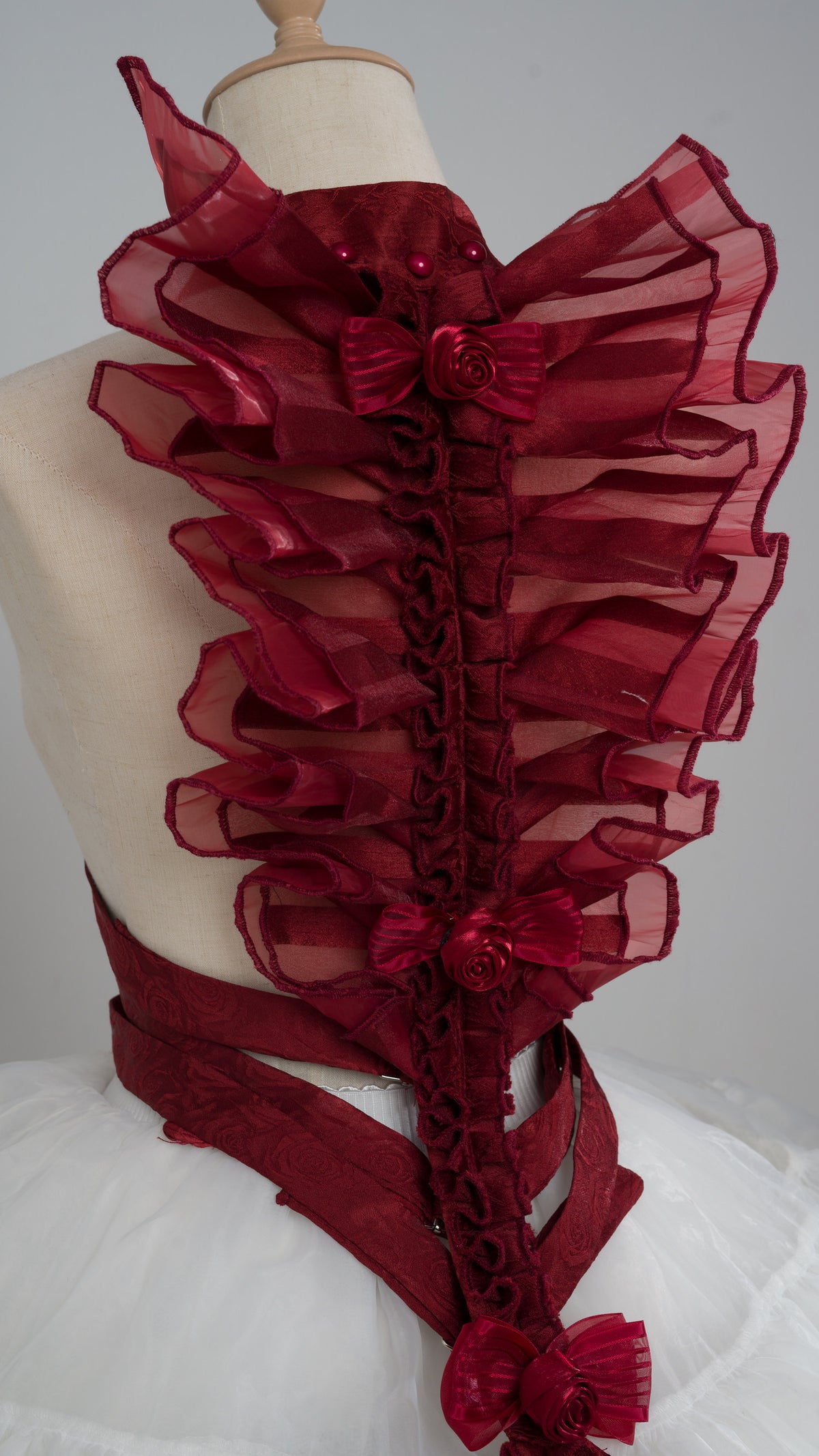 Caliburn Jormungandr Gothic Serpent Bone Back Ornament Lolita Accessory