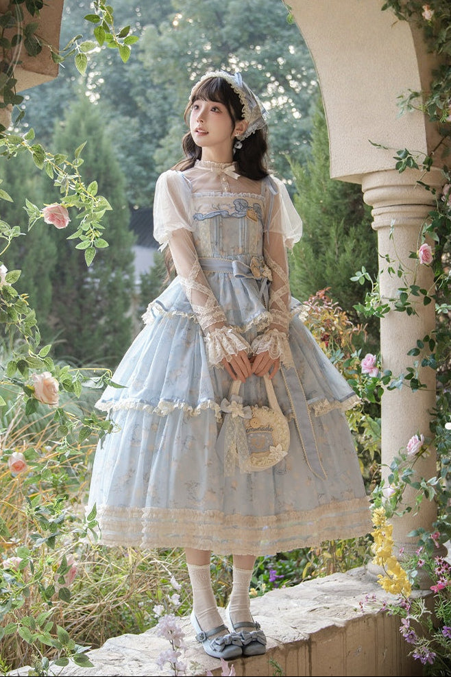 Lemon Soda Lolita JSK Long Dress Set