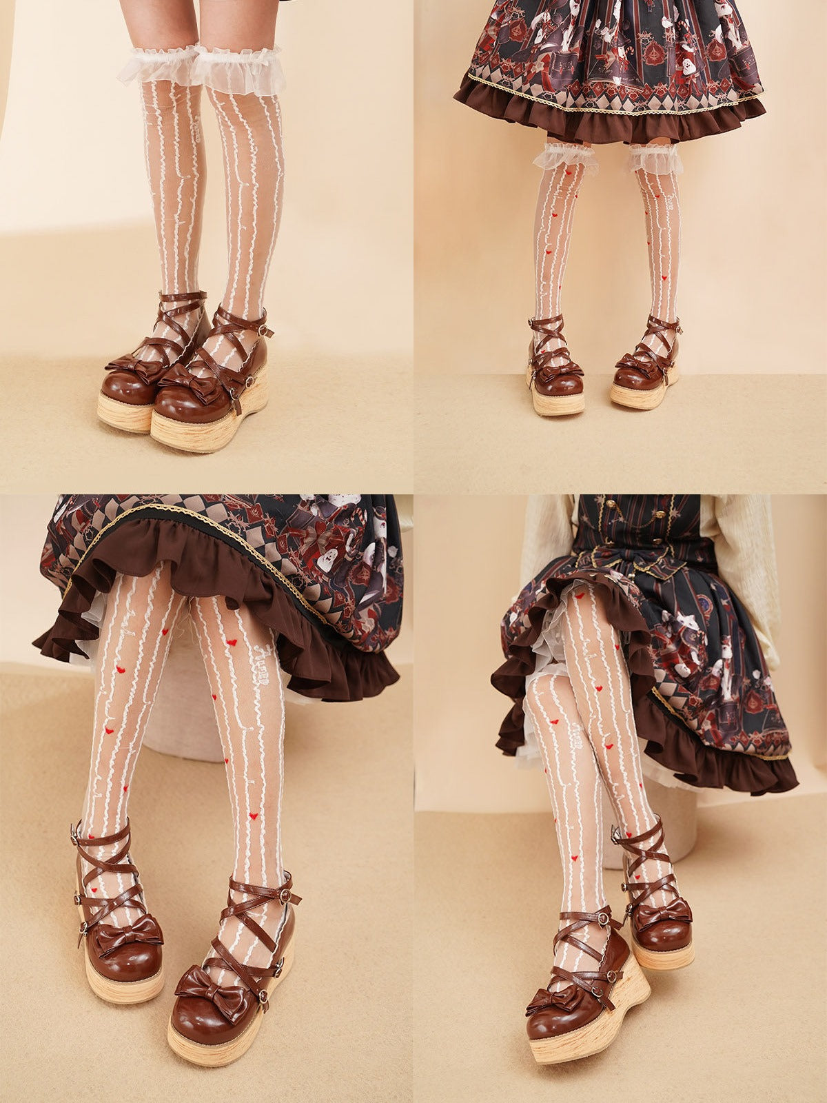 Tarta Tower Japanese Lolita Round‑Toe Platform Shoes
