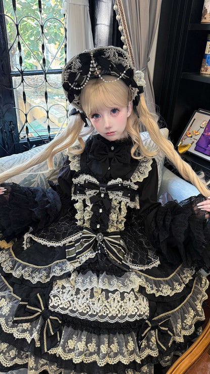 Lolita Doll Inspired JSK Goth Dress LG1039
