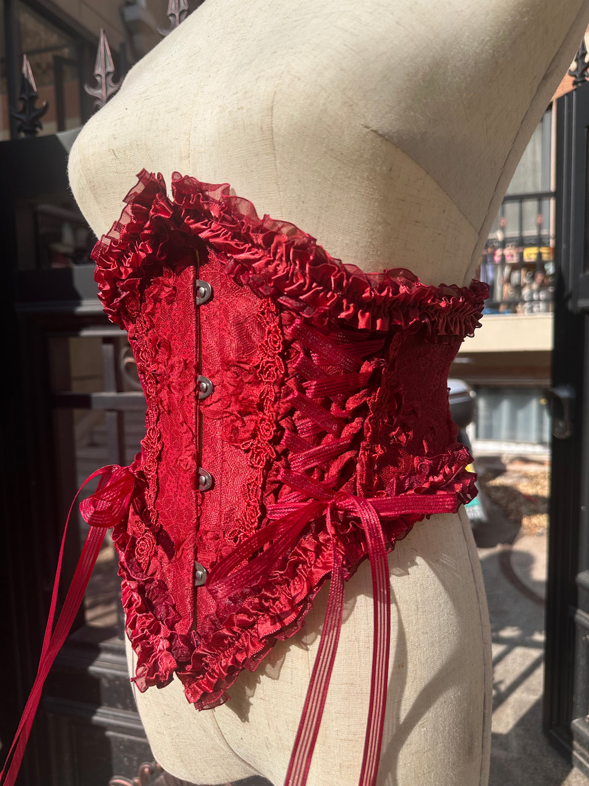 Caliburn Sword in Stone Gothic Red Blue Lolita JSK Full Set