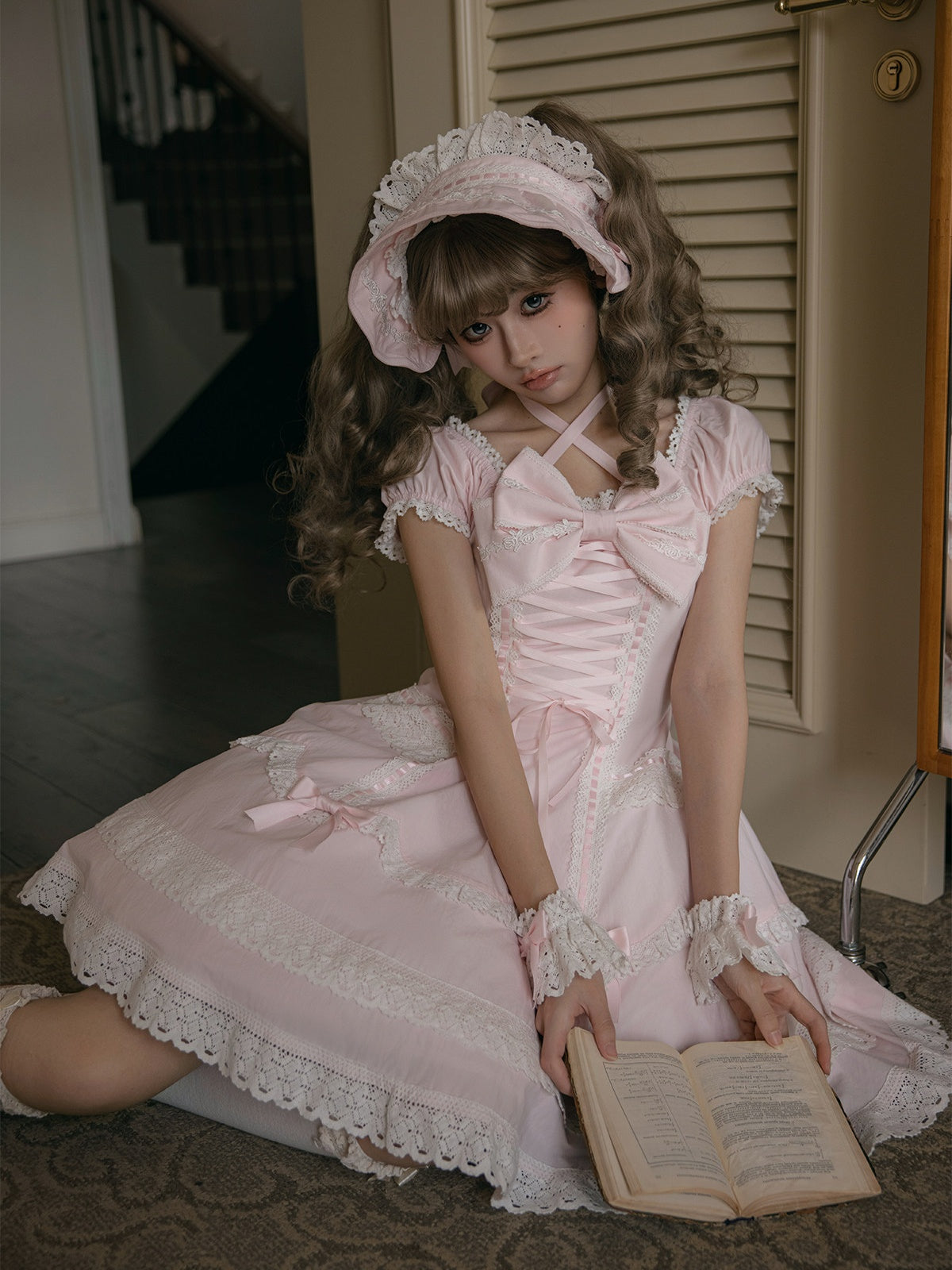Showa Sweetheart Vintage Japanese‑Style Lolita OP Dress