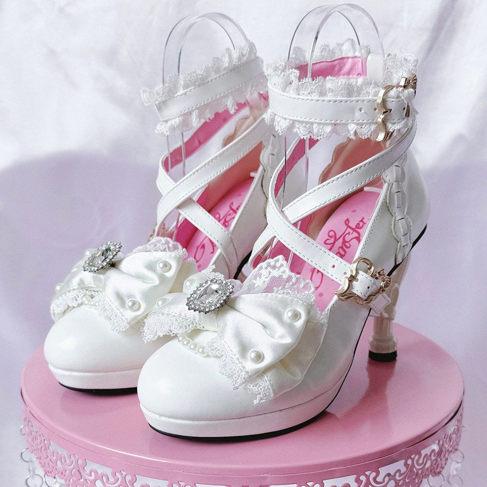 Heisei Yukihime Japanese Unique Heel Lolita Pumps