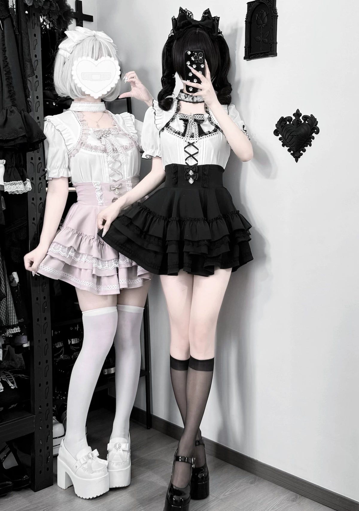 Vanilla Reply Transfer Student Collab Sweet Blouse and Skirt